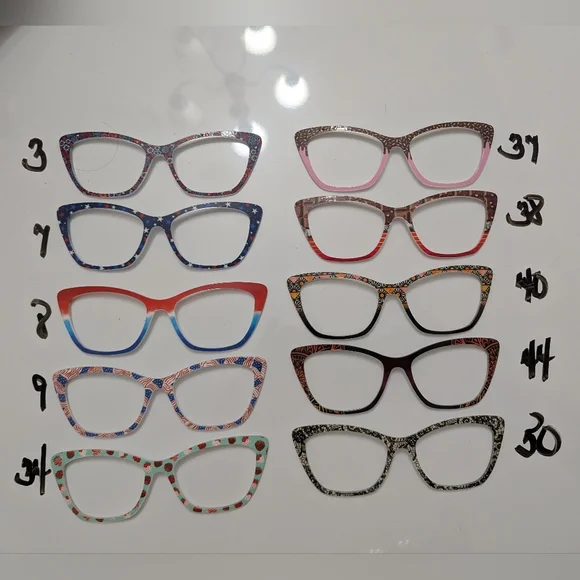 Colorful Cat-Eye Pair Eyewear Wanda Toppers For Eyeglasses Collection - Picture 1 of 3